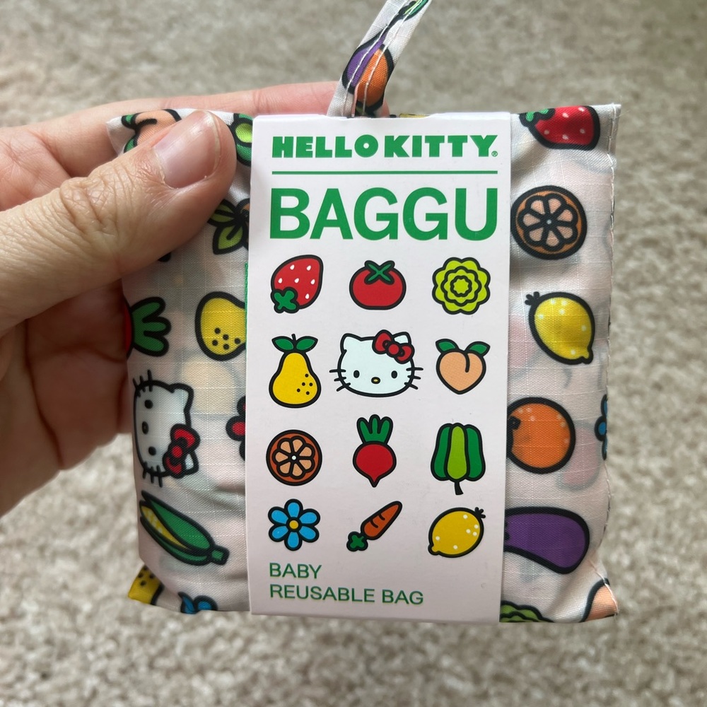 NWT BAGGU baby hello kitty with veggies